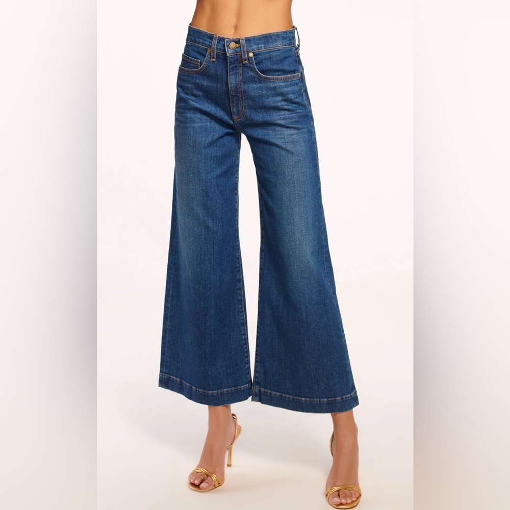 New Ramy Brook Tyra Cropped Denim 24